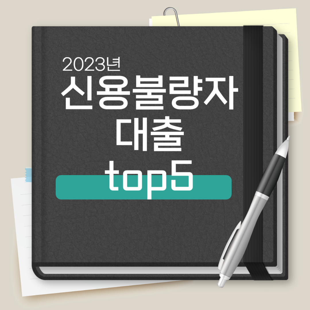 신용불량자 대출 top5