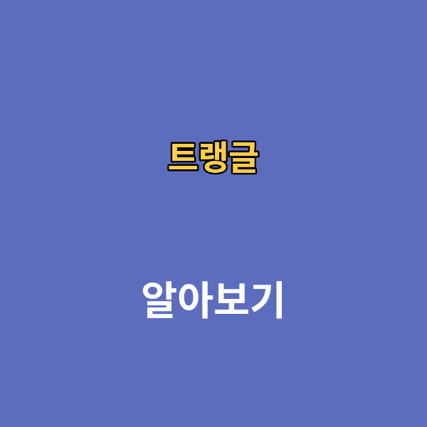 트랭글 어플 다운로드 사용법