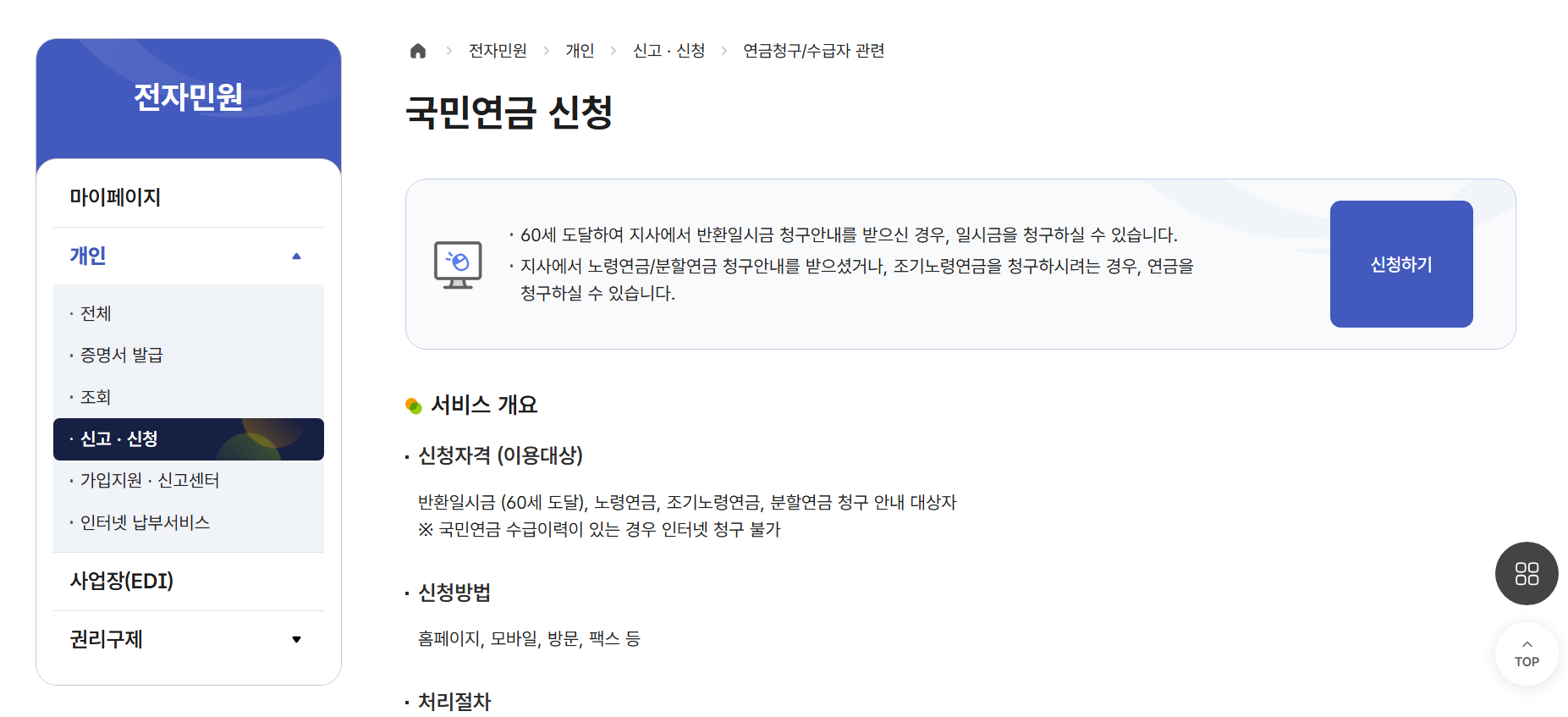  노령연금 국민연금 차이 중복
