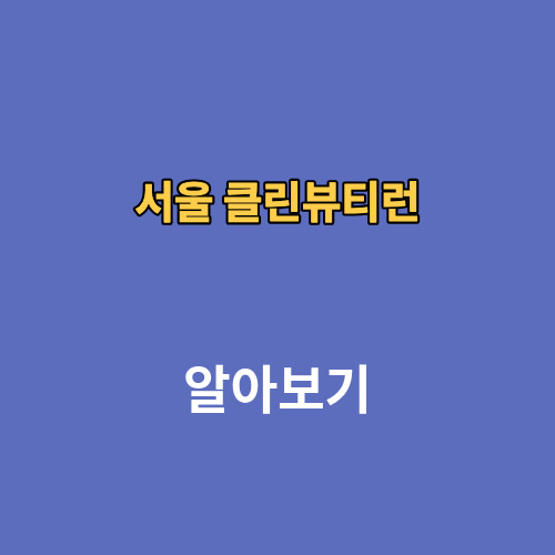 서울 클린뷰티런 취소표 접수 2026 신청방법 마라콘 코스