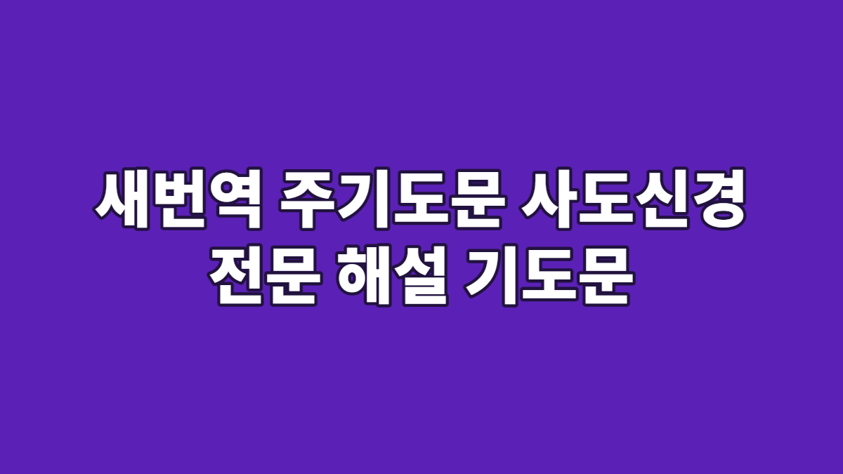 새번역 주기도문 사도신경 전문 해설 기도문